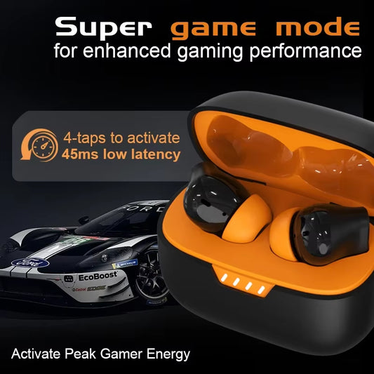 2025 Best Selling V5.4 TWS Earphones ENC+ANC Noise Cancelling Headphone Earbuds Gaming Mode Voice Assistant Low Digital Display