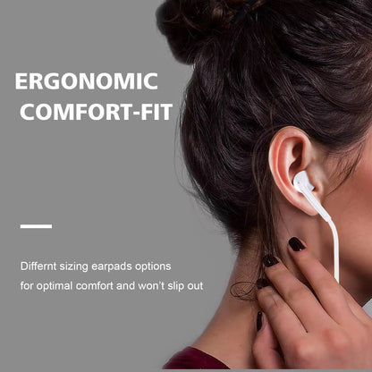 Wholesale 1.2M Earphones Wired 3.5Mm with Mic In-Ear Stereo Headphone for Iphone and Android