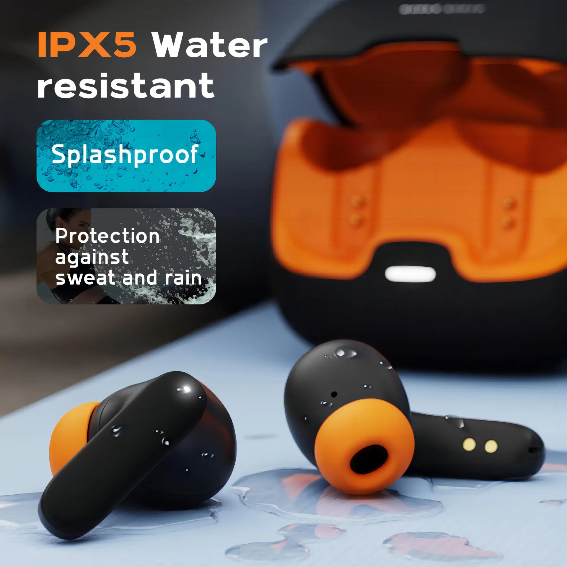  Z40Pro Four Microphone Enc Noise Cancellation Low-Latency Binaural Wireless TWS Headphone LED